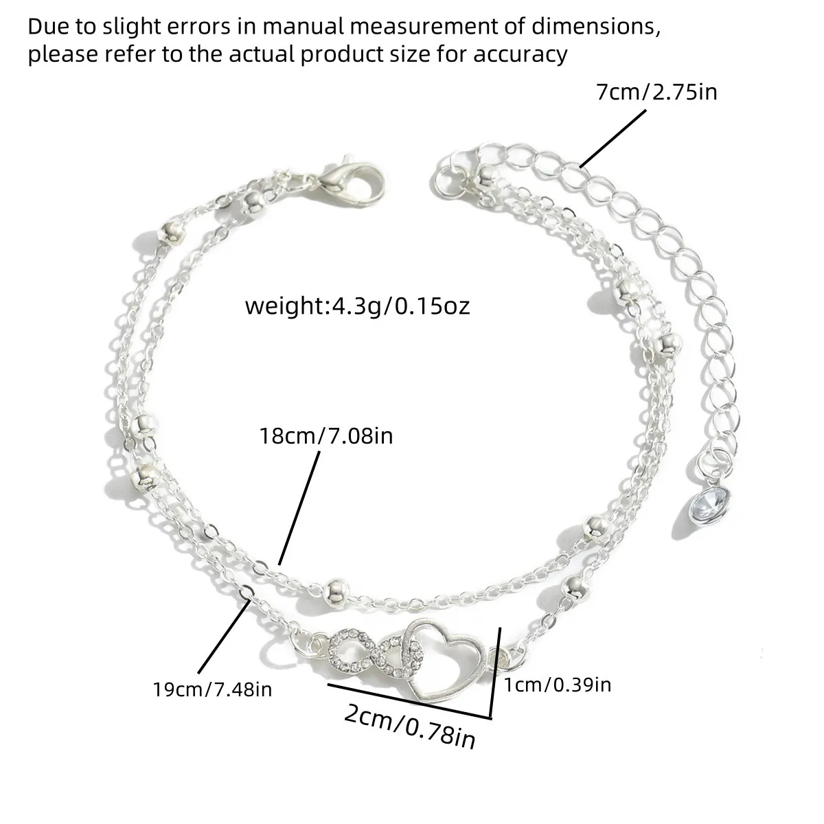 retro-silver-figure-eight-heart-double-layer-anklet